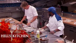 Gordon Ramsay Takes Over Zach's Station | Hell's Kitchen