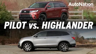 2019 Toyota Highlander vs Honda Pilot - Crossovers Compared #autonationdrive