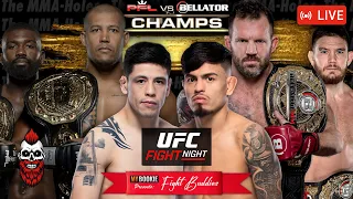 🔴UFC Fight Night: Moreno vs Royval 2 +  PFL vs Bellator: CHAMPS | LIVE Stream Commentary!