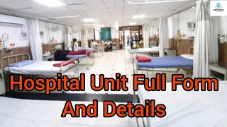 Hospital Unit Full Form And Full Details Video [OPD, IPD, ICU, HDU, NICU, PICU, MICU, SICU,] 👩‍⚕️