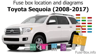 Fuse box location and diagrams: Toyota Sequoia (2008-2017)