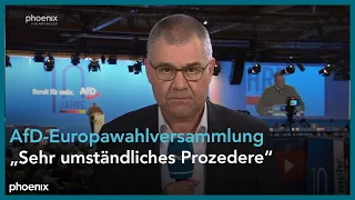 phoenix-Reporter Alexander Kähler zur AfD-Europawahlversammlung