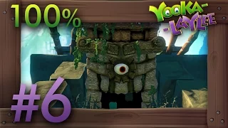 Yooka-Laylee 100% Walkthrough Part 6 - World 1 Tribalstack Tropics #2 (All Quills, Pagies & Secrets)