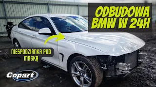 Odbudowa BMW f36 440i kupionego na Copart. Szybka naprawa w 24h!