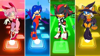 Amy Rose VS Sonic VS Shadow VS Rouge | Tiles