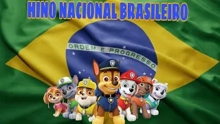 HINO NACIONAL BRASILEIRO COM A PATRULHA CANINA #aprendabrincando #hinodobrasil #brasil