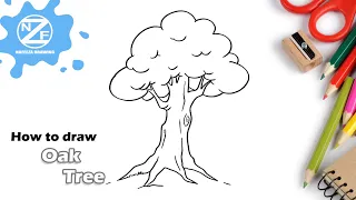 How to draw Oak Tree