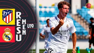 RESUMEN: Atletico Madrid vs Real Madrid Juvenil A U19 2022