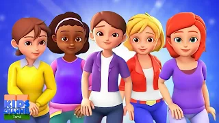 ஐந்து குட்டி அம்மாக்கள், Five Little Mommies In Tamil, Humpty Dumpty, Kids Rhymes & Videos For Kids