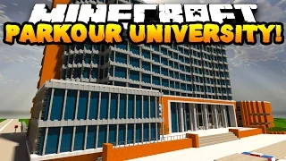 Minecraft PARKOUR UNIVERSITY! (CAN'T STOP LAUGHING!!) w/PrestonPlayz & Kenny