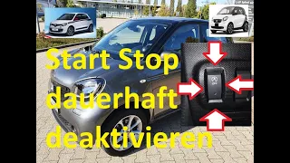 Start Stop dauerhaft deaktivieren Smart 453 Renault Twingo