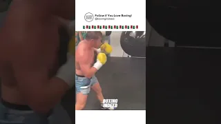 Canelo going crazy on the heavy bag