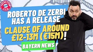 Roberto De Zerbi has a release clause of around £12-13m (€15m) - Bayern Munich Transfer News