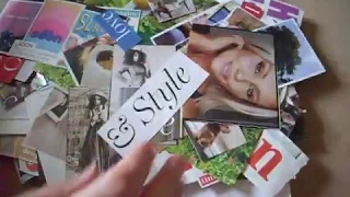 Glue book with me: Using magazine images