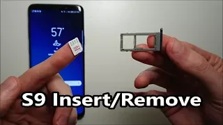 Samsung Galaxy S9 / S9 Plus SIM Card & Micro SD How to Insert or Remove