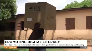 Two basic schools in Nkwanta South receive free gov't tablets to enhance teaching and learning