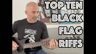 Top Ten Black Flag Riffs Guitar Lesson  + Tutorial