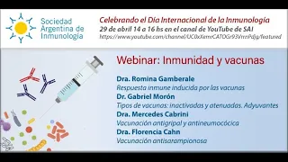 Webinar - Inmunidad y vacunas (29-04-2020)