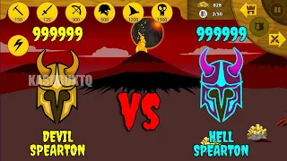 x999999 DEVIL SPEARTON VS X999999 HELL SPEARTON DESTROY ALL MAP| STICK WAR LEGACY - KASUBUKTQ