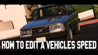 HOW TO EDIT A CARS HANDLING/SPEED / GTA5 / FIVEM /