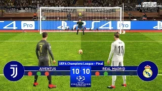 PES 2019 | Juventus vs Real Madrid | Final UEFA Champions League (UCL) | Penalty Shootout