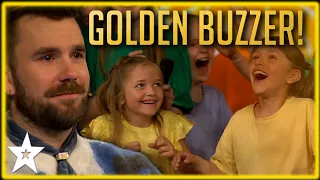 CUTE Kid Group Win the GOLDEN BUZZER With Their Greatest Showman Performance!