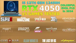Colorful Evol P15 : RTX 4050 + i5 12th Gen 12450H - Test in 15 Games