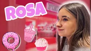 COMPRANDO TODA LA COMIDA DE COLOR ROSA💗COMPRANDO TODO DE UN SOLO COLOR