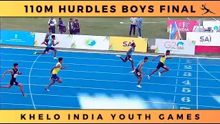 110M Hurdles (.914m) Boys FINAL | Khelo India Youth Games 2022