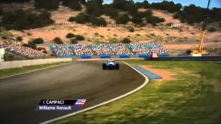 F1 2013 HotLap TV Camera - Jerez de la Frontera - Williams HD