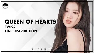TWICE - QUEEN OF HEARTS |LINE DISTRIBUTION