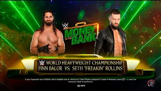 WWE 2K23 Seth Rollins vs Finn Bálor Money in the Bank Prediction Highlights