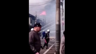 пожар в Японии, горит более 140 домов