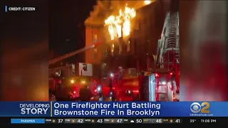 Firefighter Injured Battling Brownstone Blaze In Bed-Stuy