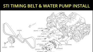 SUBARU STI Timing Belt and Water Pump Install