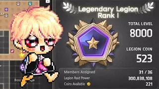 MapleStory Reached 8k Legion in Reboot (GMS)