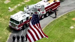 Procession to cemetery for fallen CMPD Officer Joshua Eyer underway