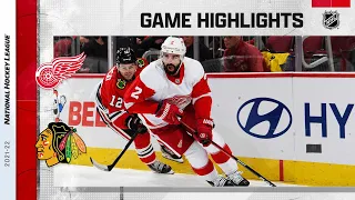 Red Wings @ Blackhawks 10/24/21 | NHL Highlights