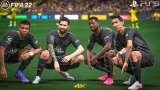 FIFA 22 PS5 - Nantes Vs PSG - Ligue 1 Uber Eats 21/22 | 4K Gameplay