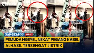 Detik-detik Pemuda Tersengat Listrik Saat Naik Mobil Parade Sound System