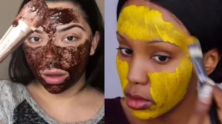 🌸DIY FACE MASKS SKIN CARE COMPILATION HOMEMADE