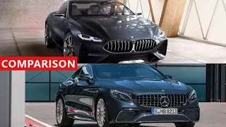 2018 Mercedes-Benz S-Class Coupe vs 2018 BMW 8 Series Comparison - Amazing Luxury Expensive Cars !!