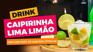 COMO FAZER CAIPIRINHA DOIS LIMÕES - Caipirinha Lima Limão