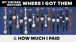 Vintage Watches Sources and Prices - Seiko, IWC, Patek Philippe, Omega, Rolex and more..