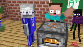 Monster School : Become A Stupid Chefs Funny Minecraft Animation