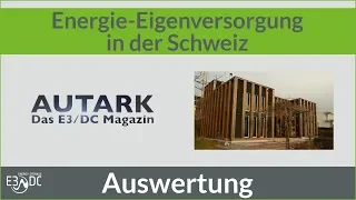 Energie-Eigenversorgung in der Schweiz - Die Auswertung