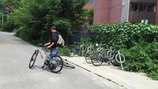 Bike Theft with hacksaw