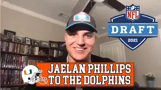 Jaelan Phillips EXCITED to be Drafted by the Miami Dolphins!!! 🐬🏈 2021 NFL Draft
