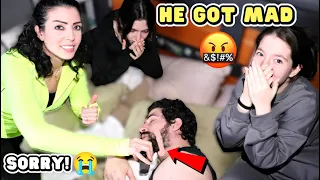 Shaving My BROTHER'S Beard While Sleeping.. He Got SO MAD!! (NOT A PRANK) 🤭