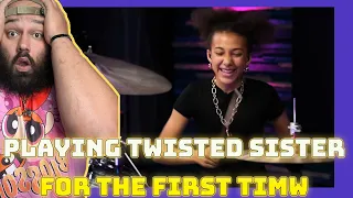 Young Drummer plays Twisted Sister for the first time  REACTION